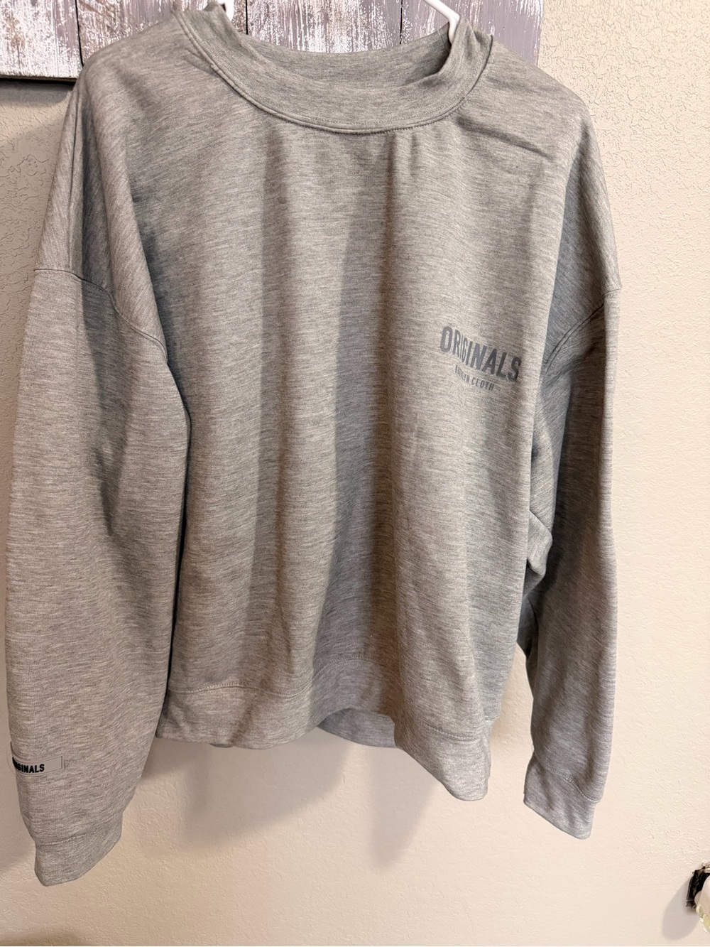 Men's Crewneck Sweatshirt in Light Gray